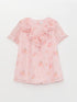 LC Waikiki Crew Neck Short Sleeve Printed Baby Girl Dress